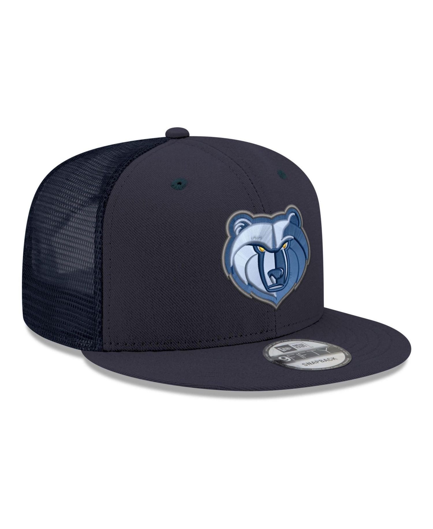 Men's Navy Memphis Grizzlies Core Logo Meshback 9FIFTY Snapback Hat