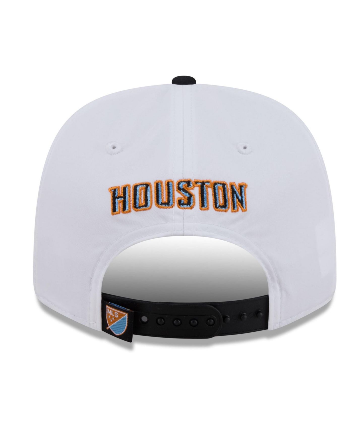 Мужские головные уборы New Era White/Orange Houston Dynamo FC 2026 Third Jersey Hook 9SEVENTY Adjustable Hat — фото 4