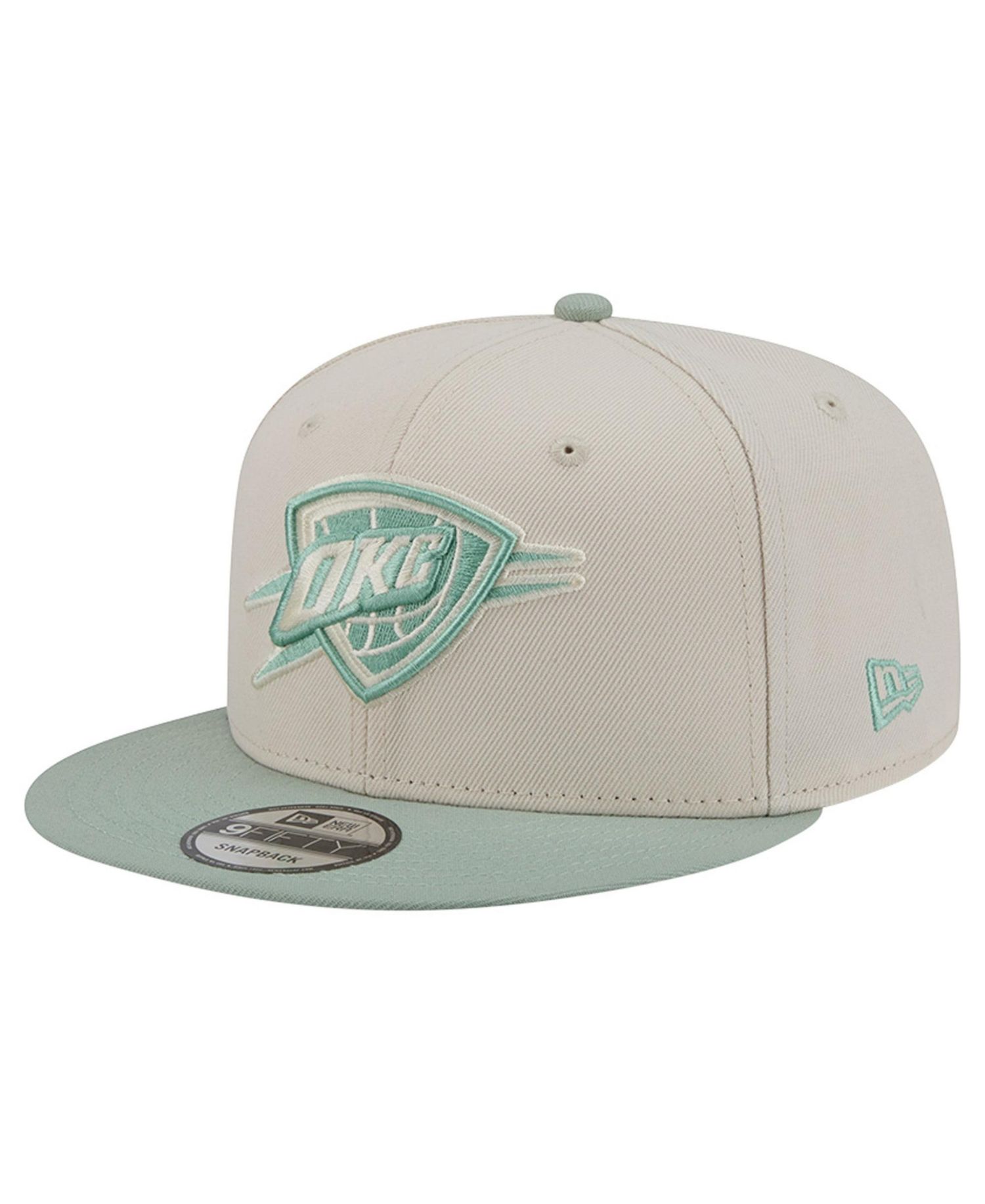 Men's Cream/Light Green Oklahoma City Thunder Color Pack 9FIFTY Snapback Hat