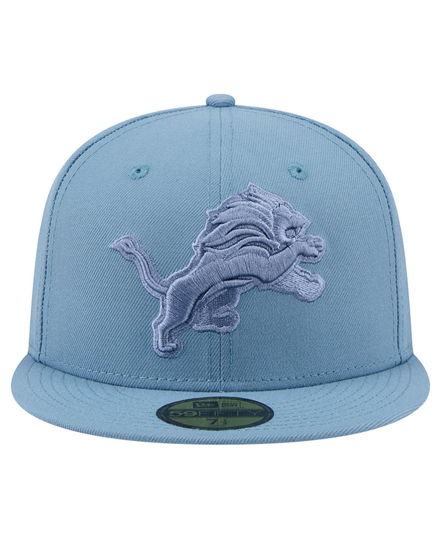 Мужские головные уборы New Era Blue Detroit Lions Color Pack 59FIFTY Fitted Hat — фото 2