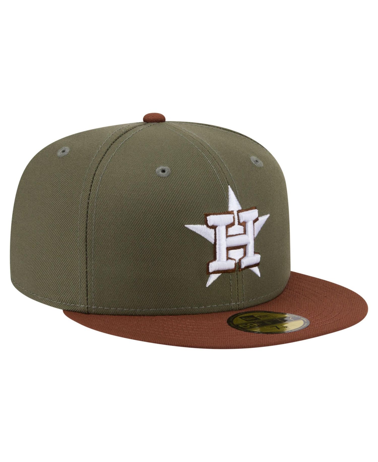 Men's Olive/Brown Houston Astros Color Pack 59FIFTY Fitted Hat