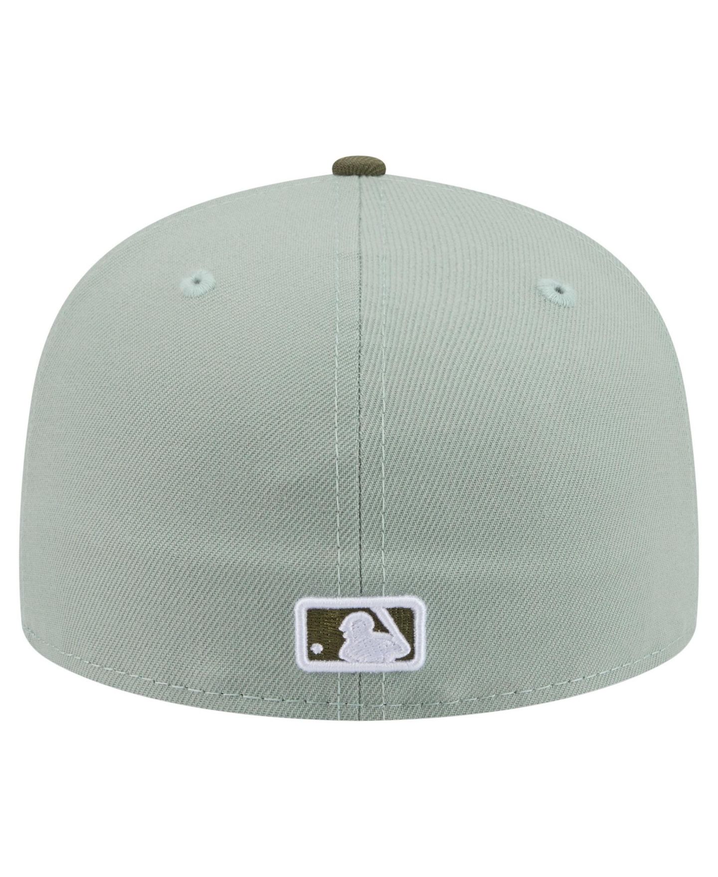 Мужские головные уборы New Era Green/Olive Atlanta Braves Color Pack 59FIFTY Fitted Hat — фото 4