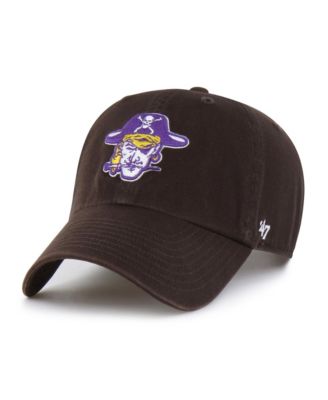 47 Brand Men's Brown ECU Pirates Vault Clean Up Adjustable Hat