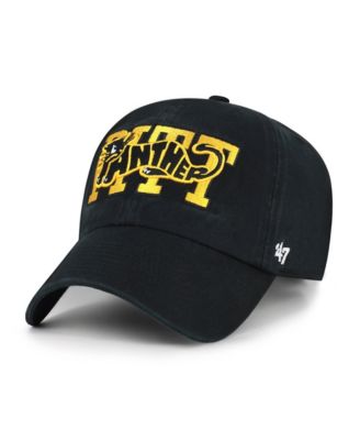 Men's '47  Black Pitt Panthers Vault Clean Up Adjustable Hat