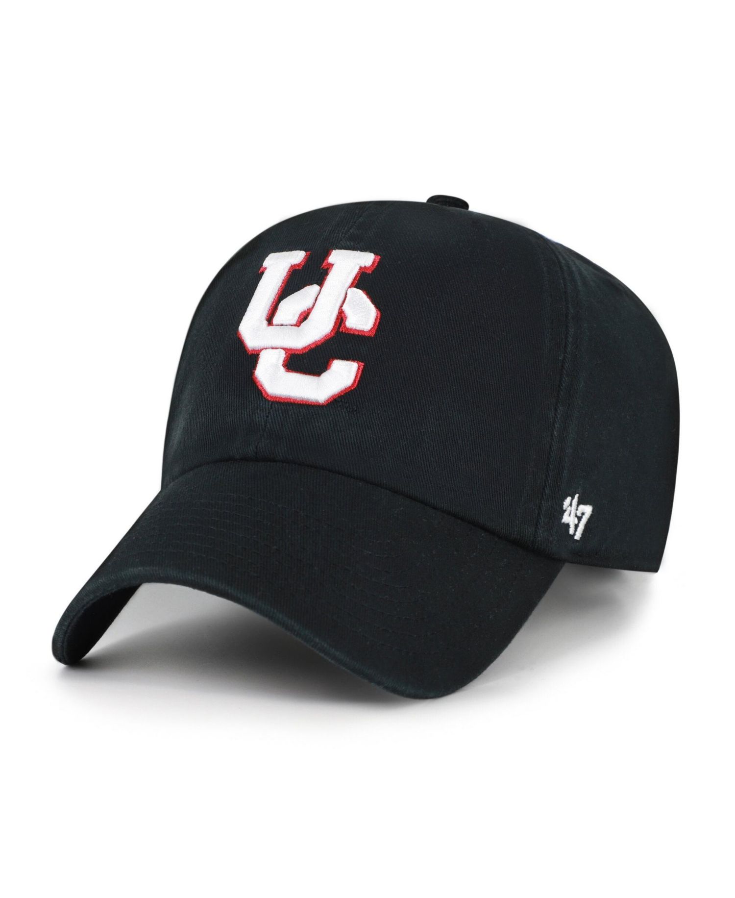 Men's '47 Black Cincinnati Bearcats Vault Clean Up Adjustable Hat