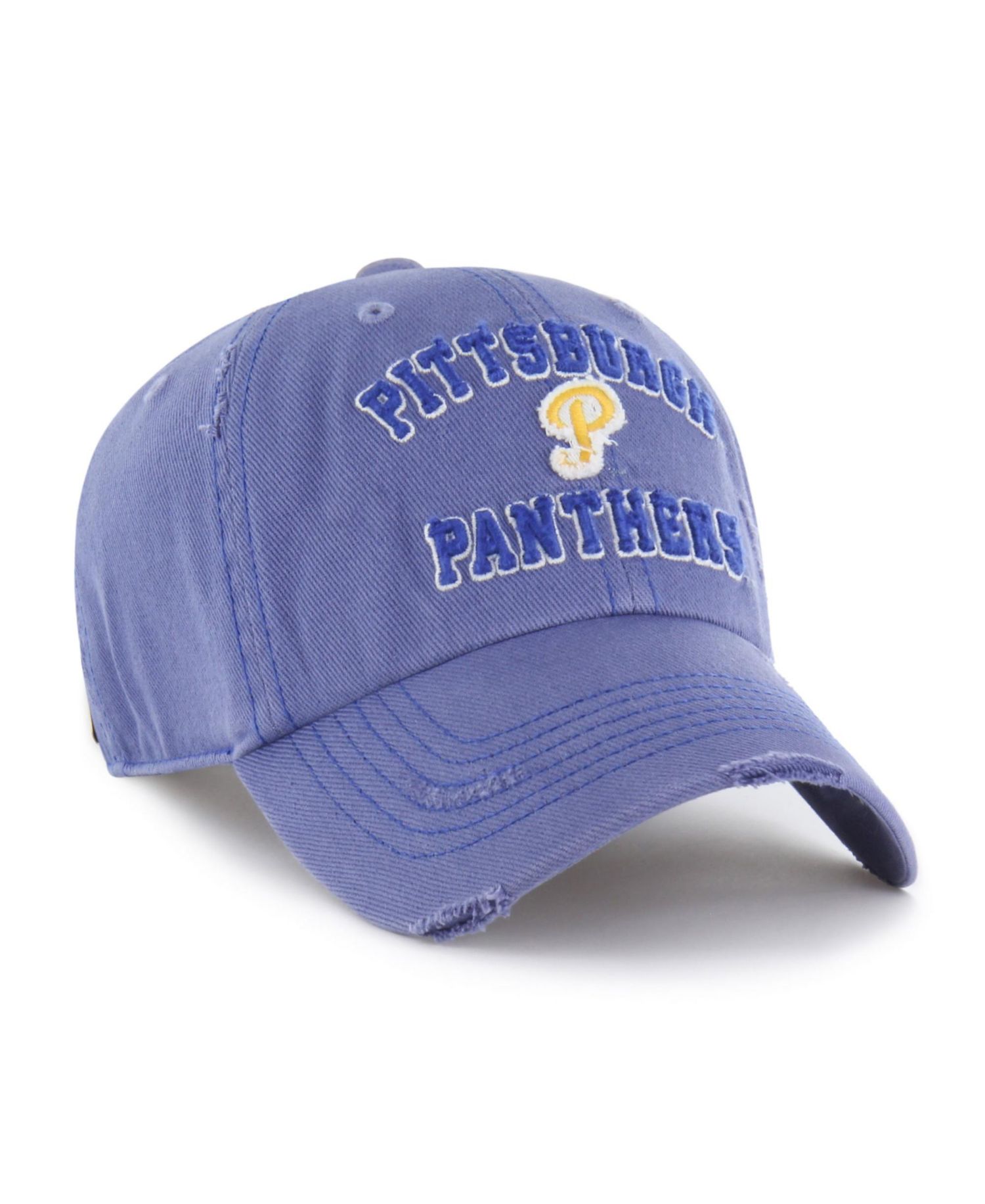 Men's and Women's '47 Royal Pitt Panthers Well-Worn Seymore Clean Up Adjustable Hat