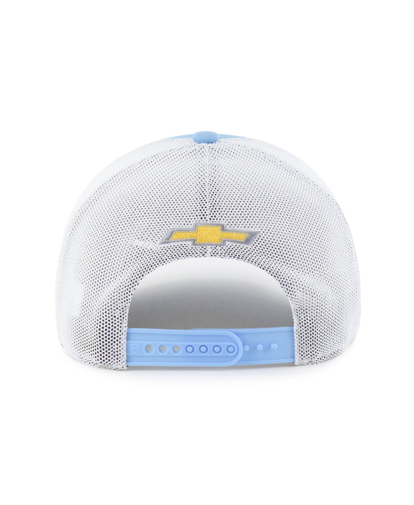 Мужская кепка '47 Brand Light Blue Ross Chastain Sponsor Logo Side Patch Trucker Adjustable Hat — фото 3