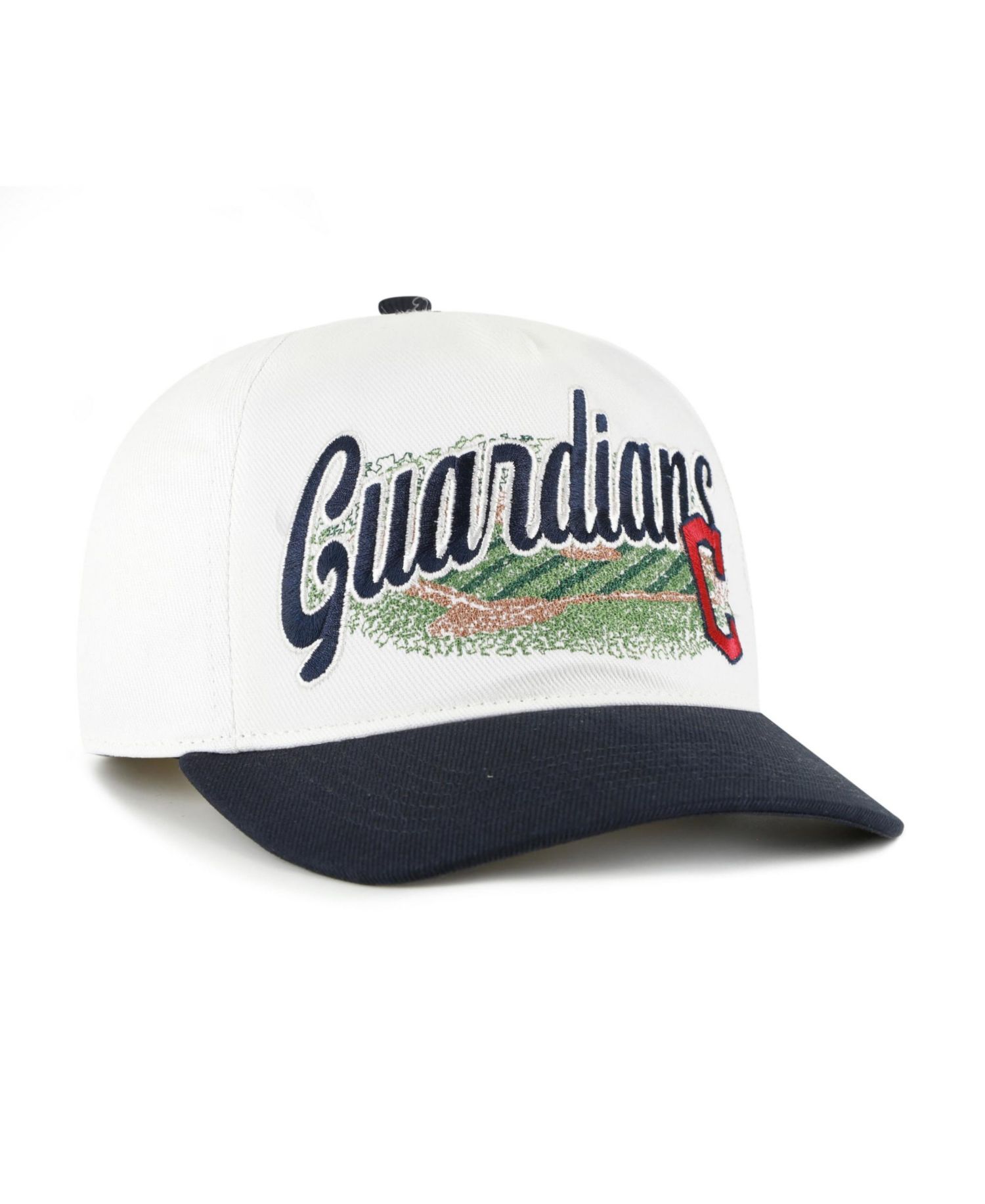 Men's '47 White/Navy Cleveland Guardians Enfield Hitch Adjustable Hat
