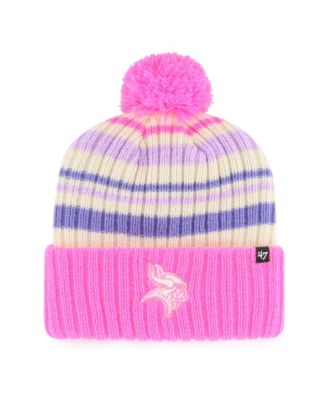 47 Brand Big Boys and Girls Pink Minnesota Vikings Snow Fort Cuffed Knit Hat