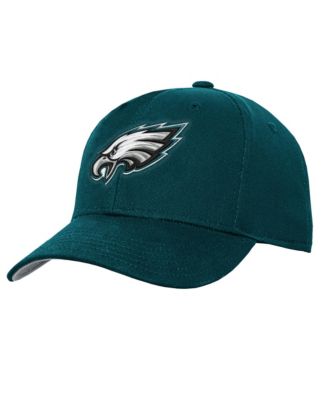 Big Boys and Girls Midnight Green Philadelphia Eagles Pre-Curved Snapback Hat