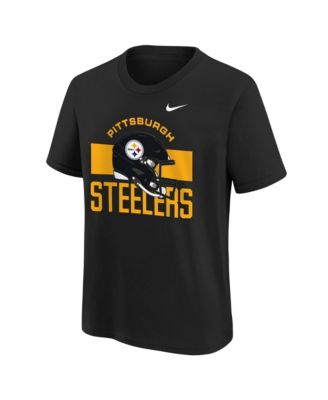 Big Boys and Girls Black Pittsburgh Steelers Team Issue T-Shirt