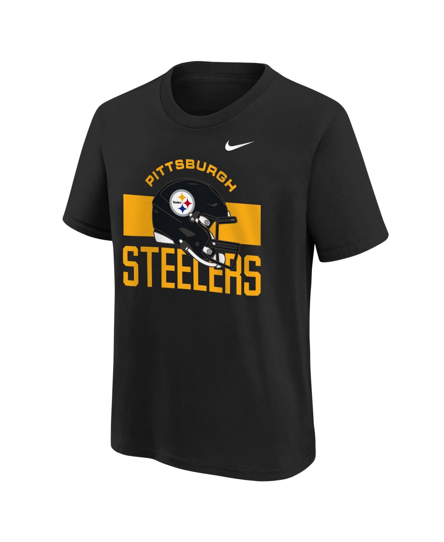 Big Boys and Girls Black Pittsburgh Steelers Team Issue T-Shirt