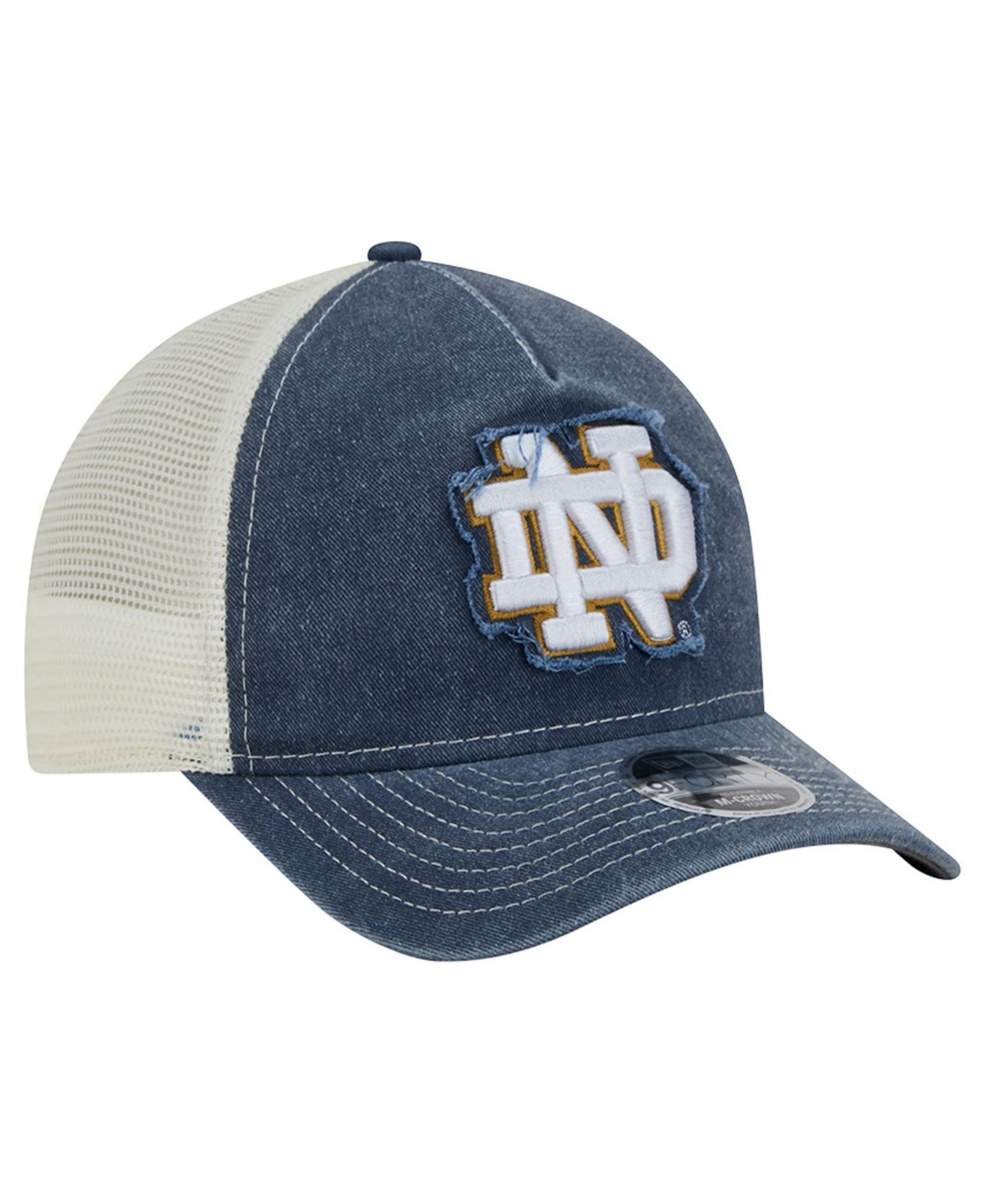Детская кепка New Era Big Boys and Girls Notre Dame Fighting Irish Retro Adjustable Trucker Hat — фото 3