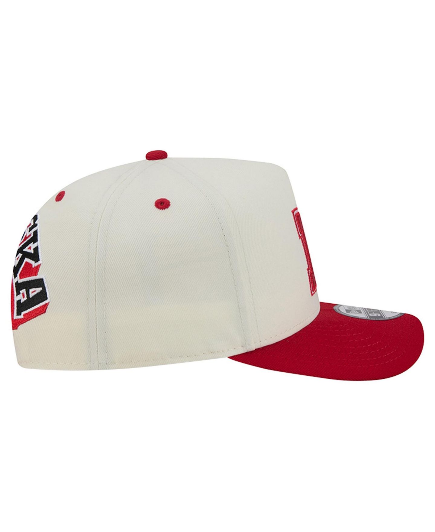 Кепка New Era White/Scarlet Nebraska Huskers A-Frame 9FIFTY Snapback Hat — фото 7