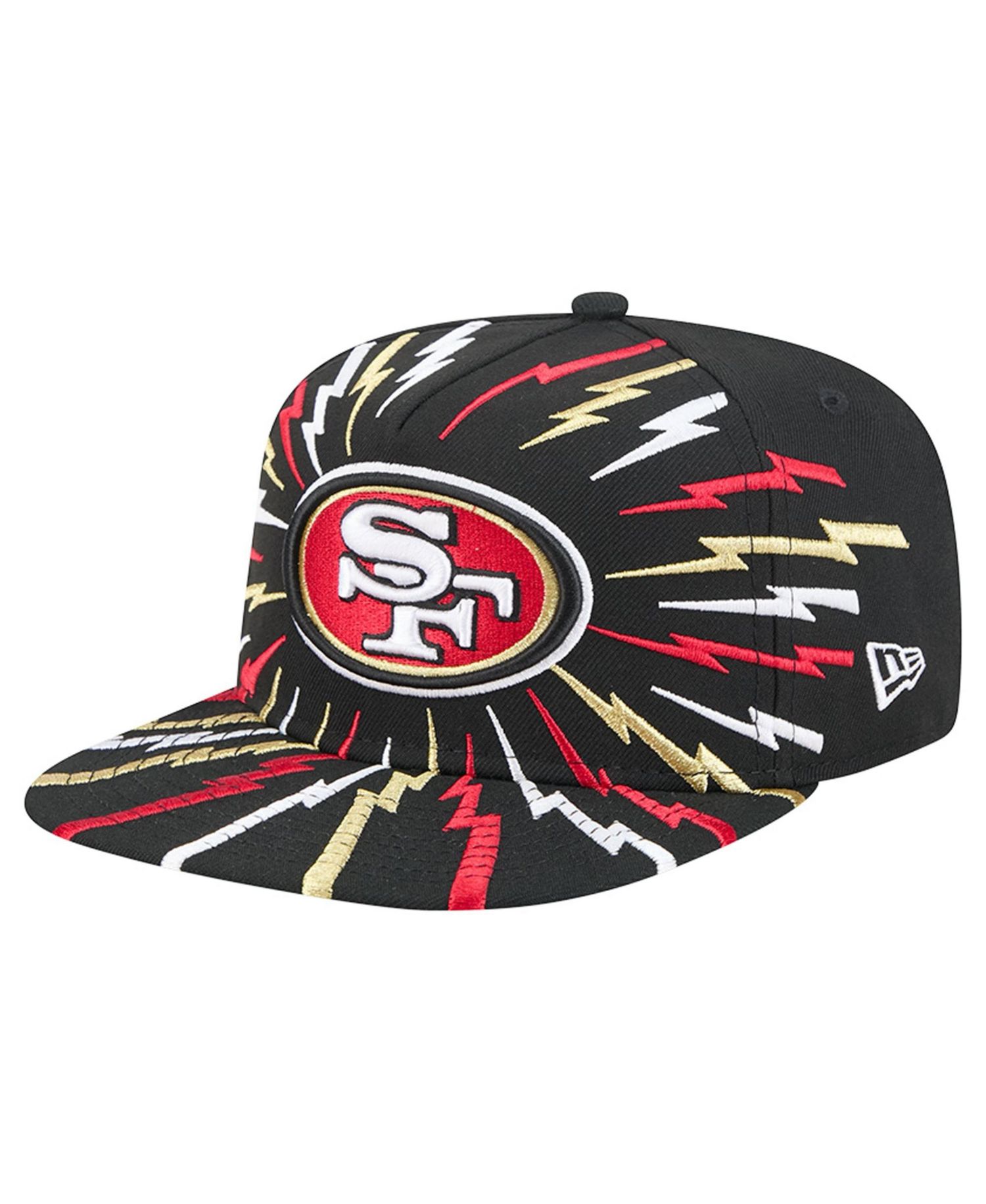 Men's Black San Francisco 49ers Bolt A-Frame 9FIFTY Snapback Hat