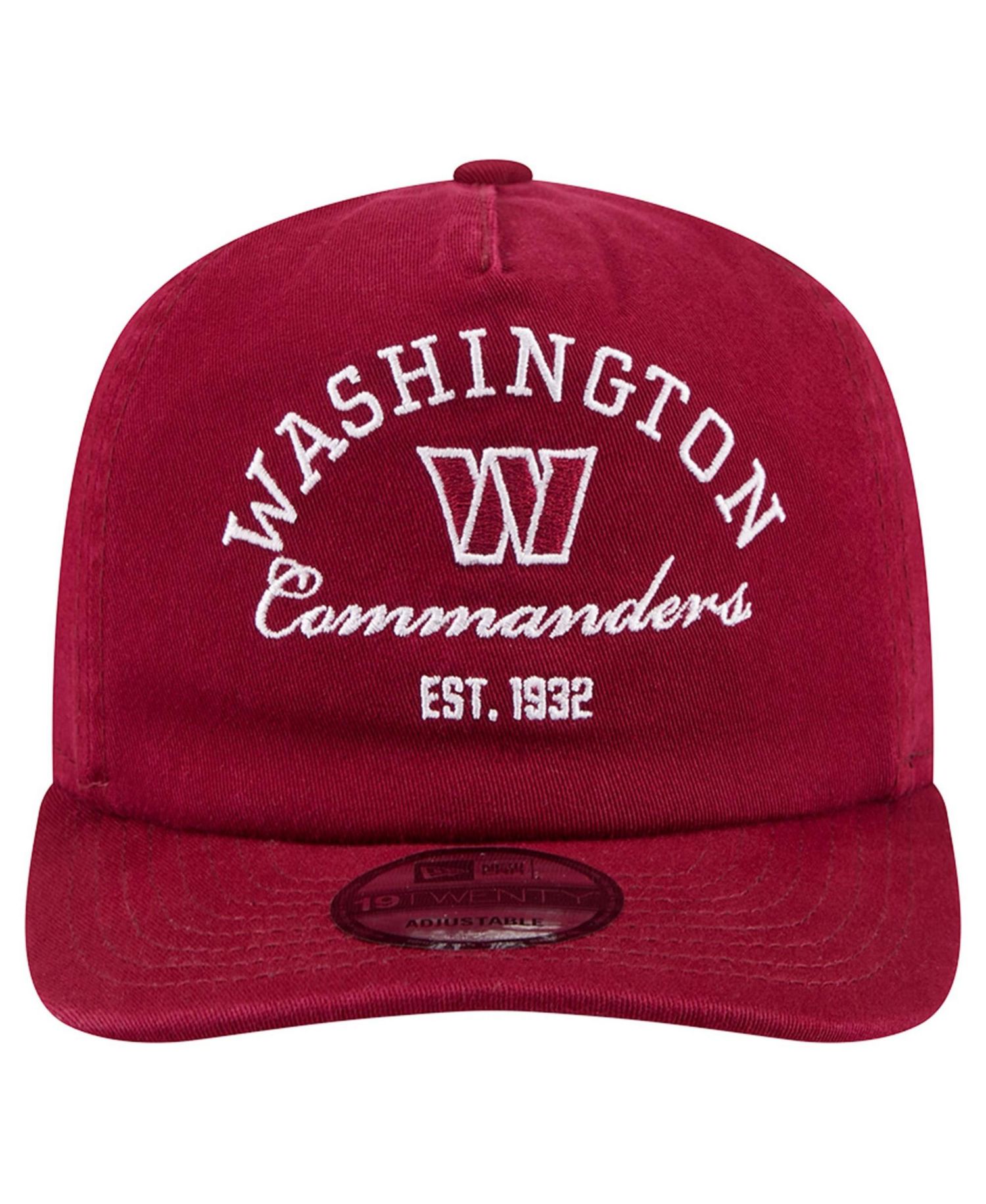 Men's Burgundy Washington Commanders Stacked 19TWENTY Adjustable Hat