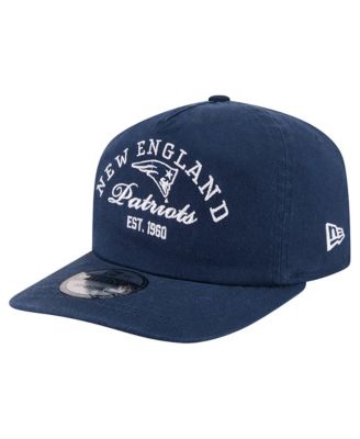 Men's Navy New England Patriots Stacked 19TWENTY Adjustable Hat