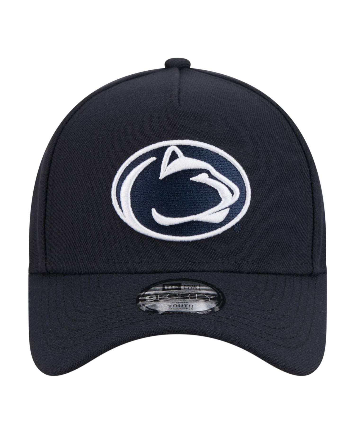 Big Boys and Girls Navy Penn State Nittany Lions 9FORTY A-Frame Adjustable Hat