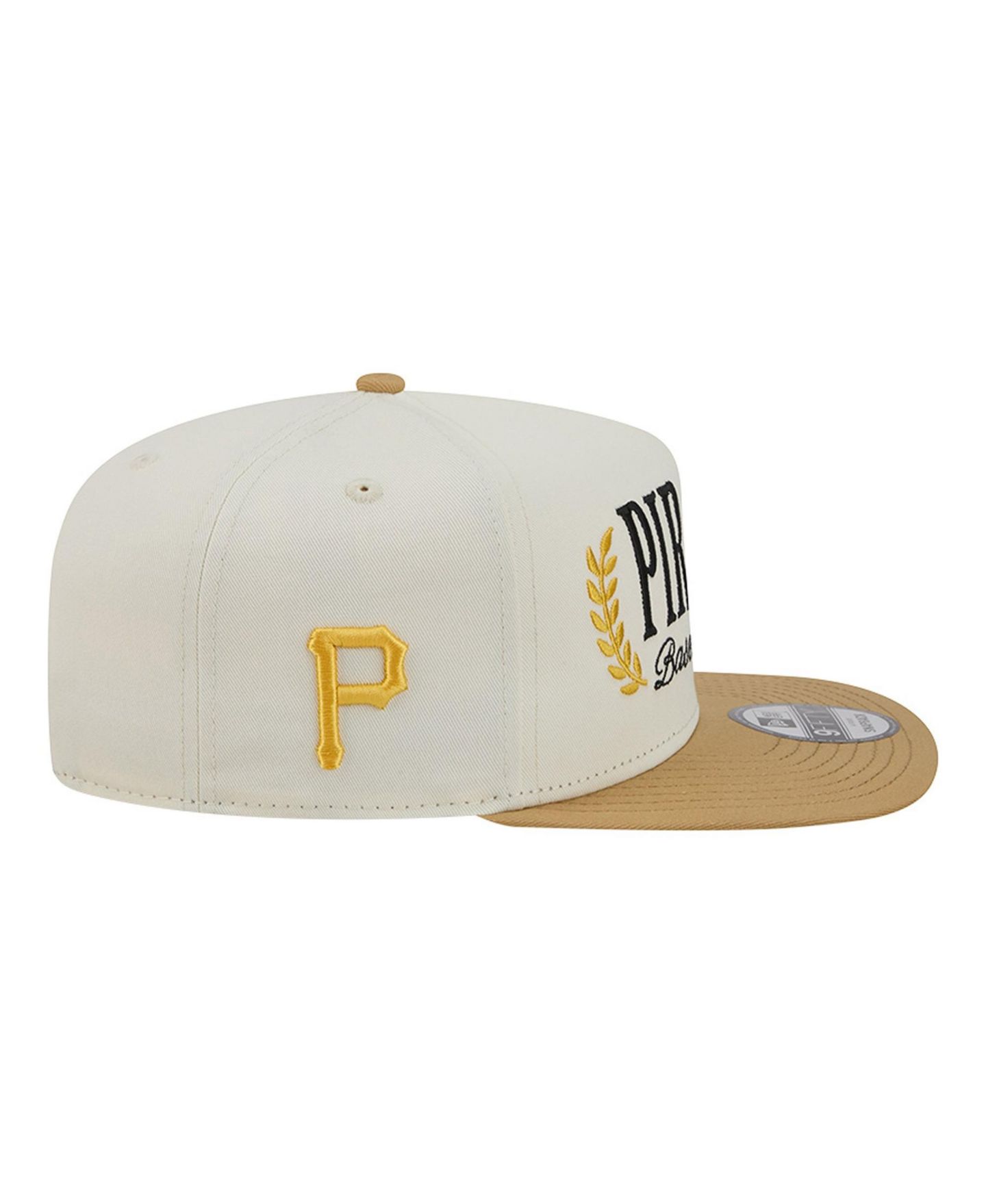 Мужская кепка New Era Cream Pittsburgh Pirates Club 9FIFTY A-Frame Snapback Hat — фото 7