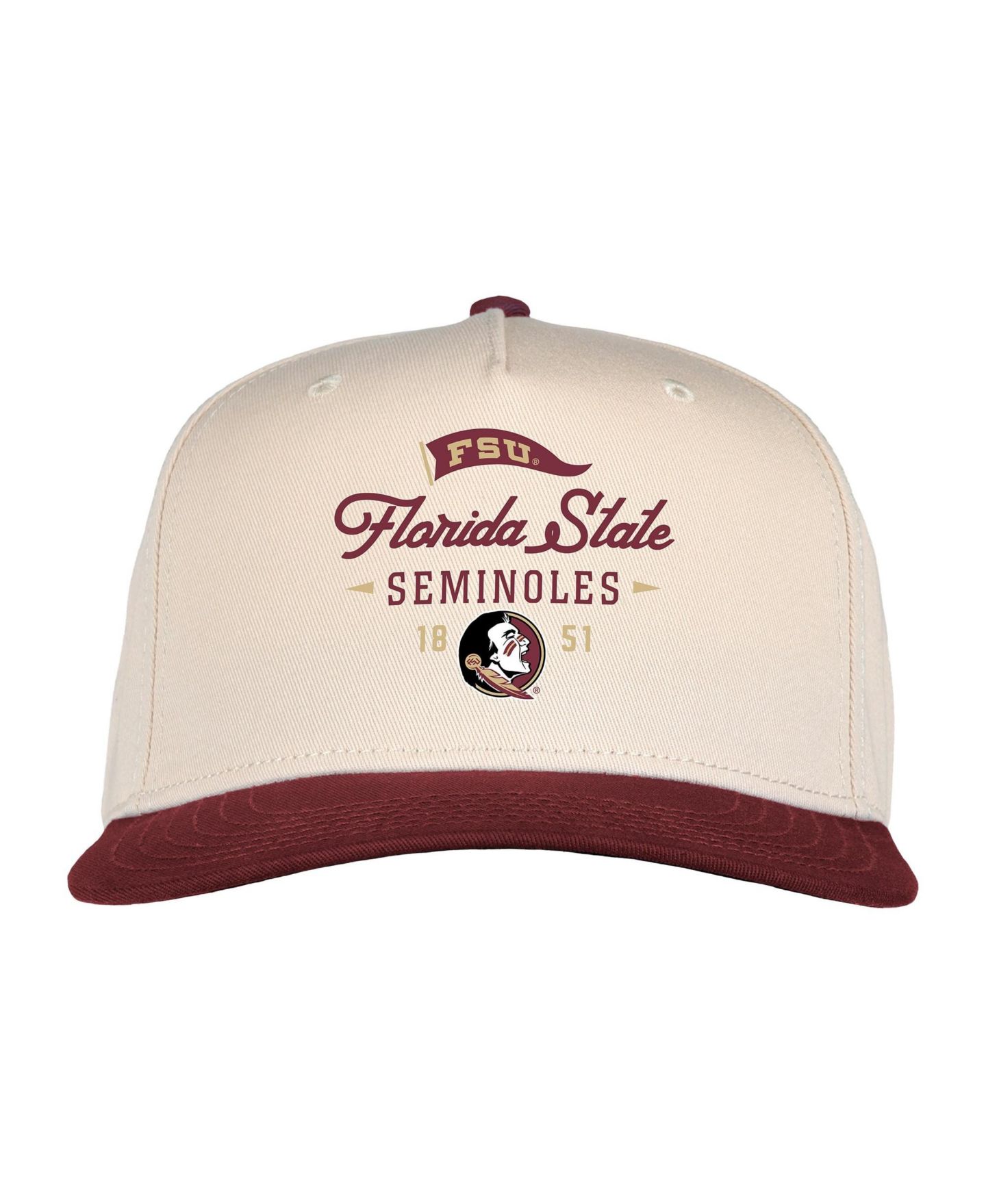 Кепка Ahead Cream Florida State Seminoles The 1995 Adjustable Hat — фото 2