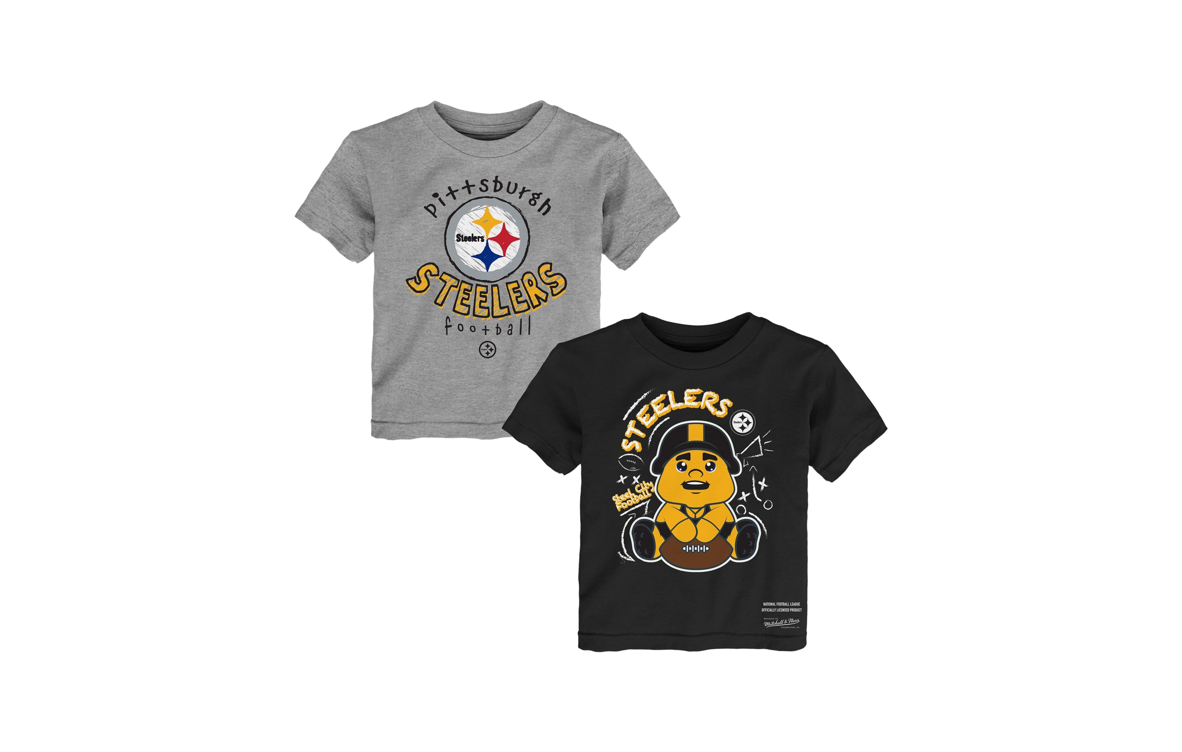 Mitchell & Ness Toddler Boys' and Girls' 2T-5T Sketched Up Graphic T-Shirts, 2-Piece Set