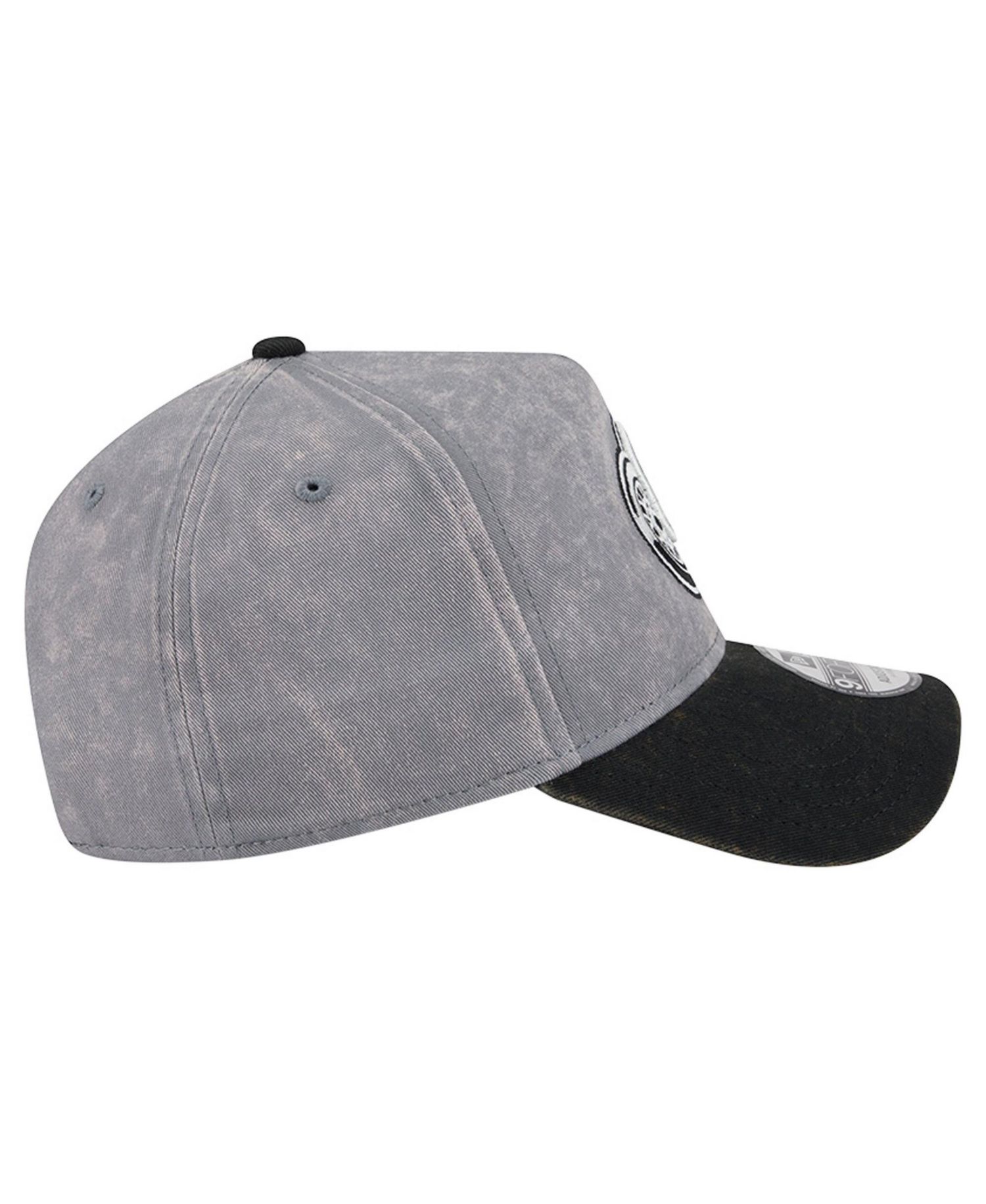 Men's Gray/Black Detroit Red Wings Storm A-Frame 9FORTY Adjustable Hat
