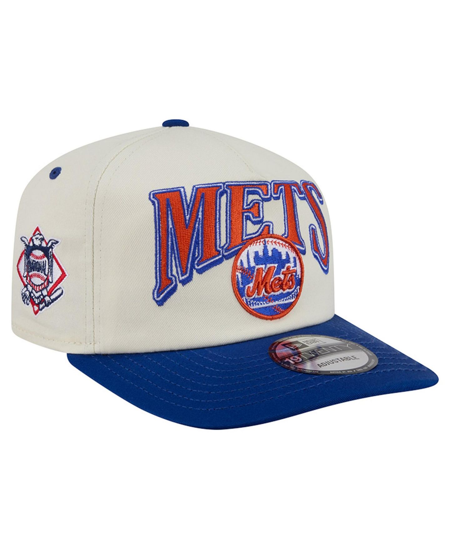 Мужская кепка New Era Cream/Royal New York Mets Vintage 19TWENTY Adjustable Hat — фото 1