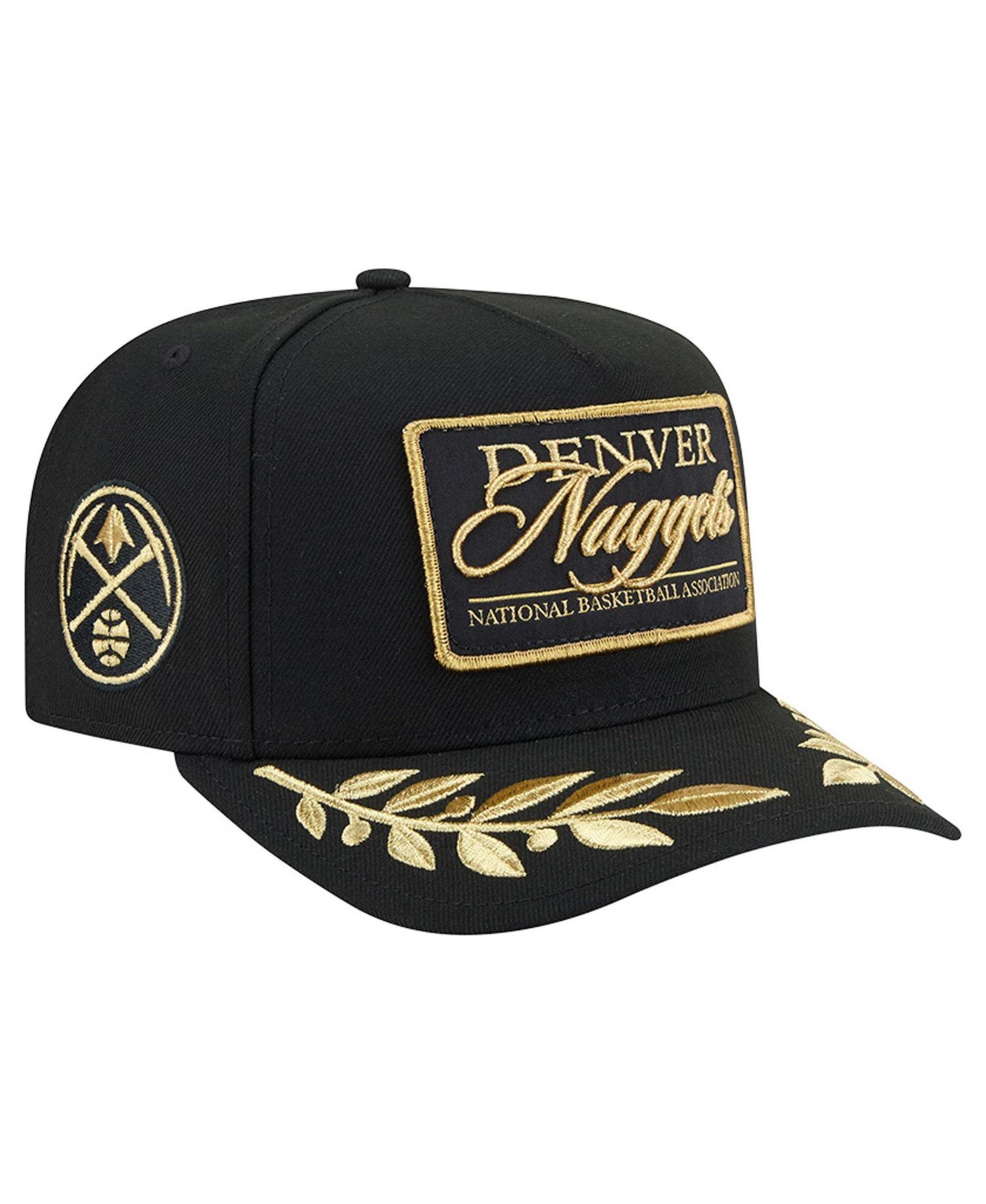 Men's Black Denver Nuggets Golden 9FIFTY Snapback Hat
