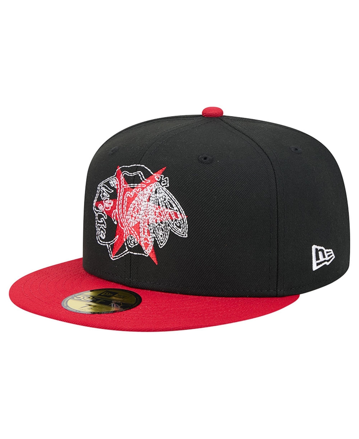 New Era Chicago Blackhawks 59FIFTY City Icon Stitched Overlay Flat-Bill Fitted Hat