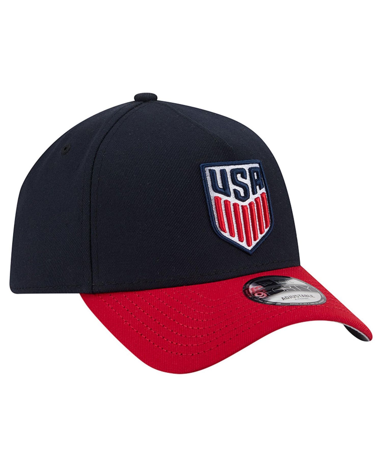 Men's Navy/Red USMNT A-Frame 9FORTY Adjustable Hat