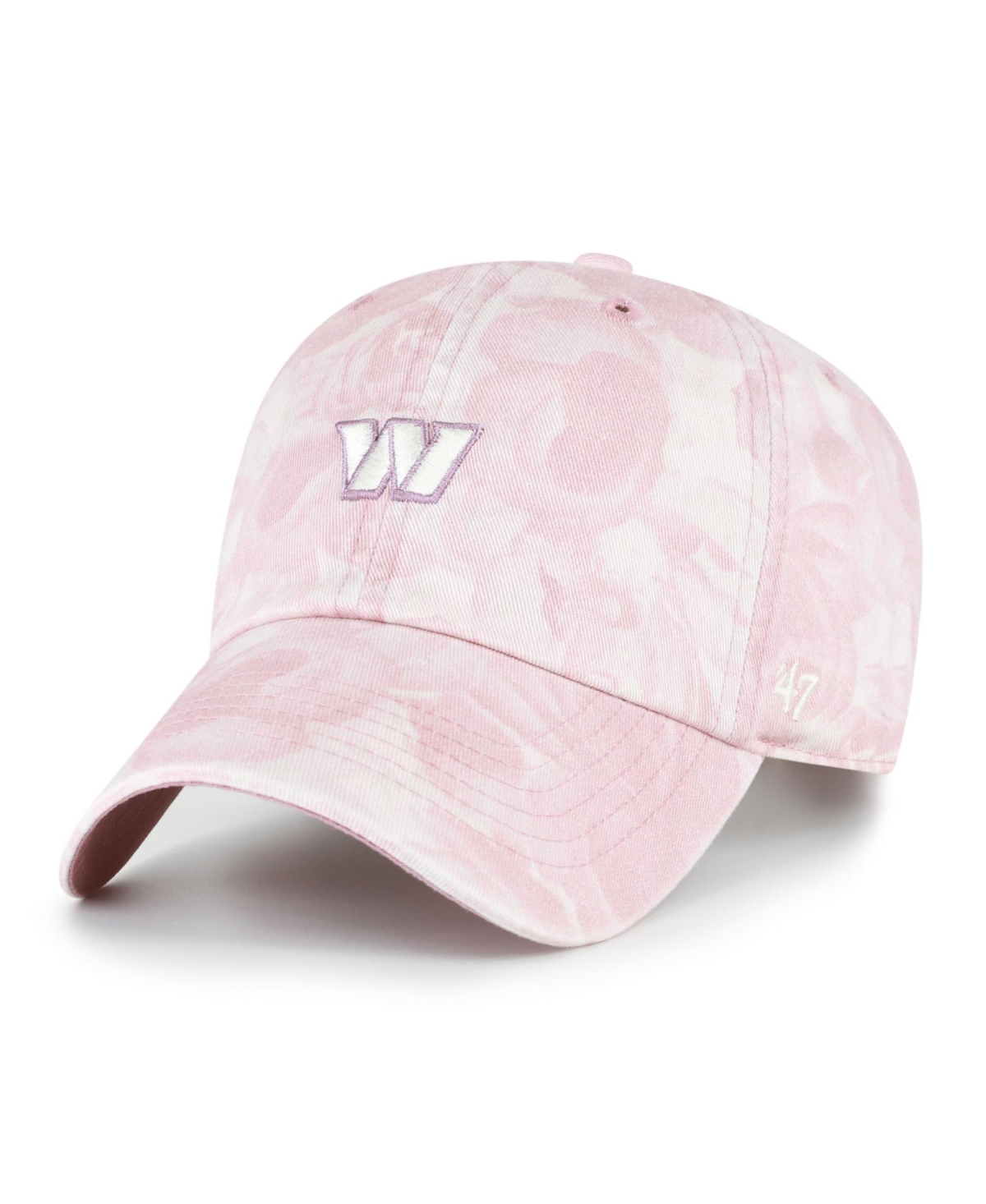 '47 Brand Women's Washington Commanders Gardenia Clean Up Floral-Print Adjustable Baseball Cap