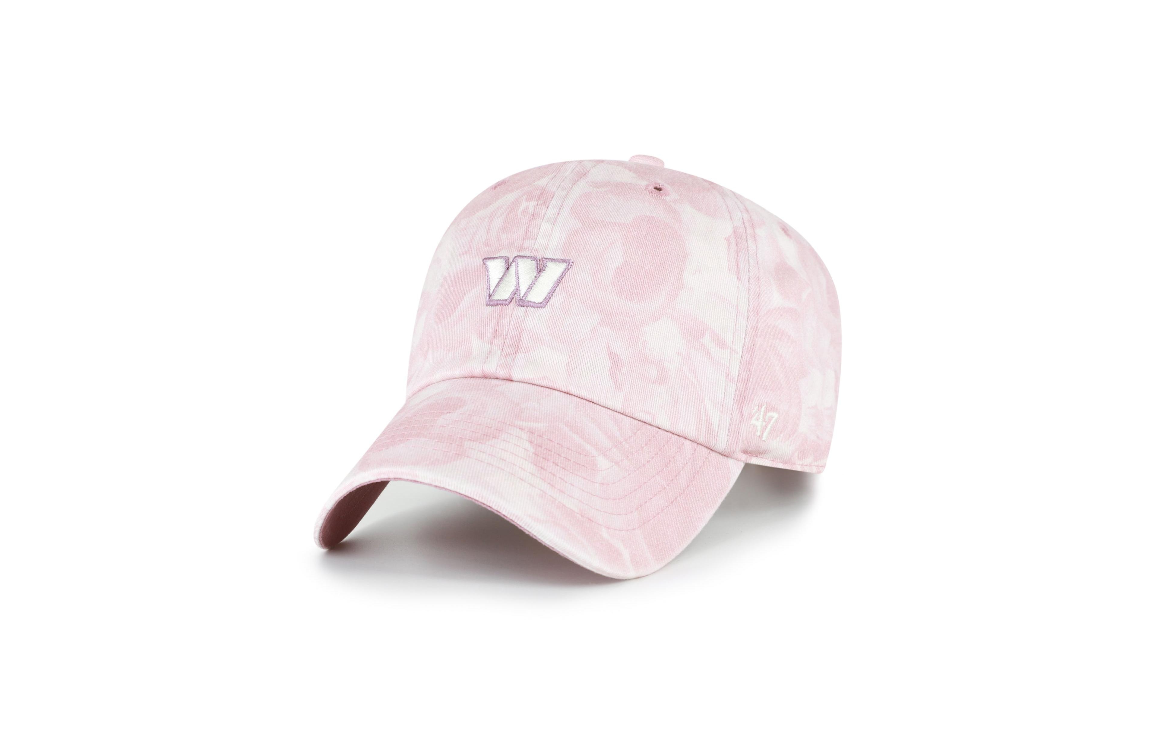 '47 Brand Women's Washington Commanders Gardenia Clean Up Floral-Print Adjustable Baseball Cap