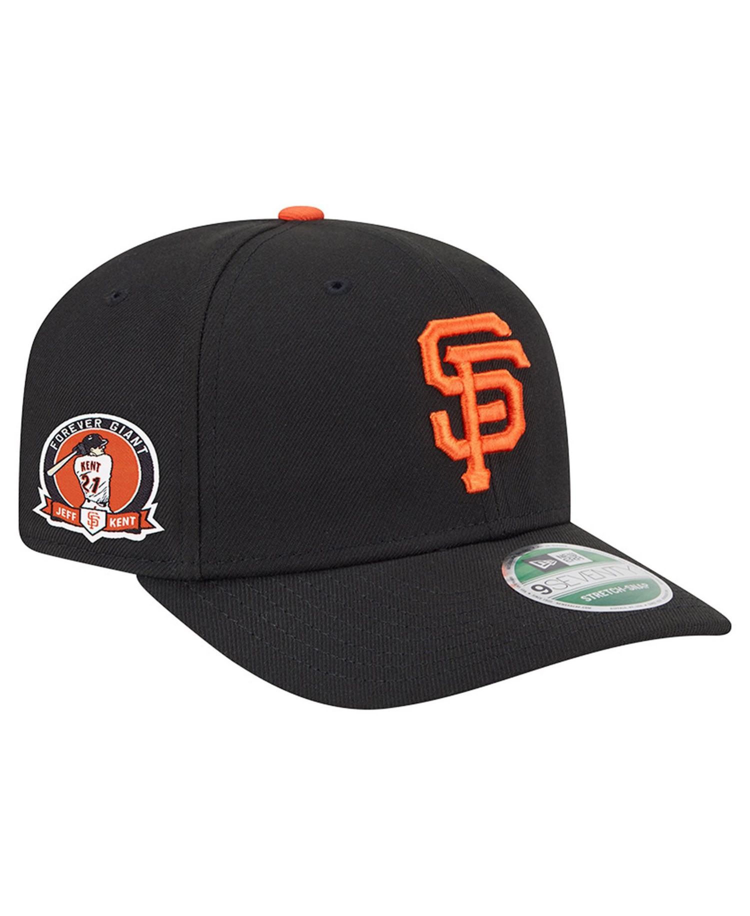 Men's Black San Francisco Giants Jeff Kent Number Retirement 9SEVENTY Adjustable Hat
