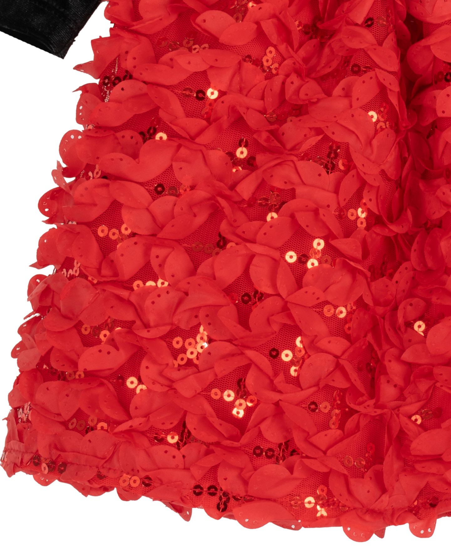 Комплект Rare Editions Long-Sleeve Fit and Flare Sequined Dress and Bloomer, 2-Piece Set для девочек-малышей, цвет: Красный — фото 5