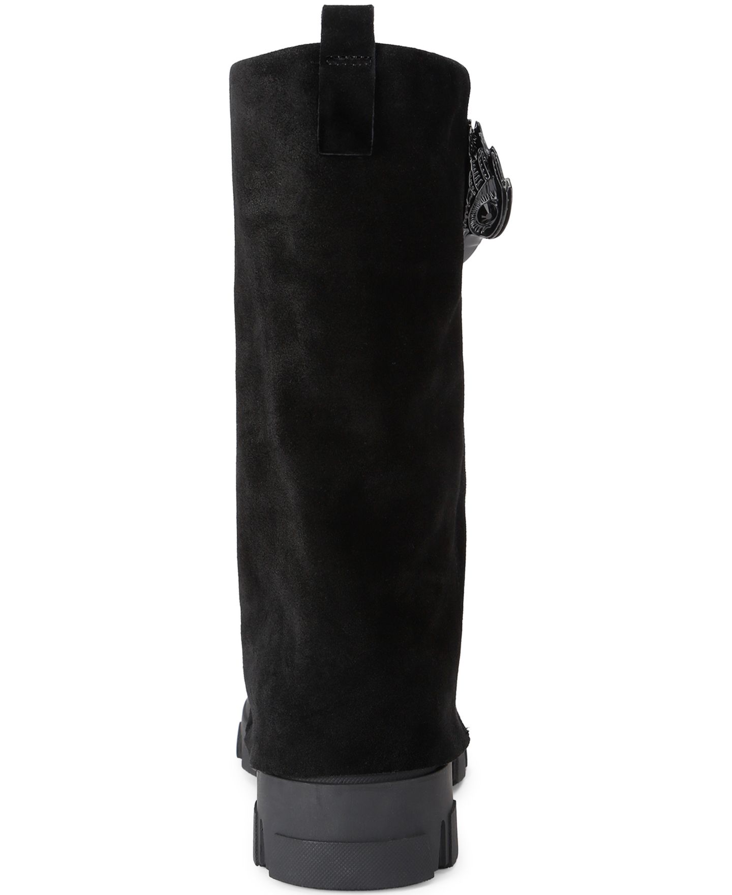 Женские ботинки Kurt Geiger London Stomp Foldover Round-Toe, цвет: Чёрный — фото 3