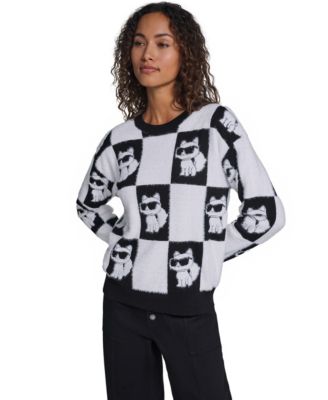 Women's Choupette Checkerboard Pullover Sweater