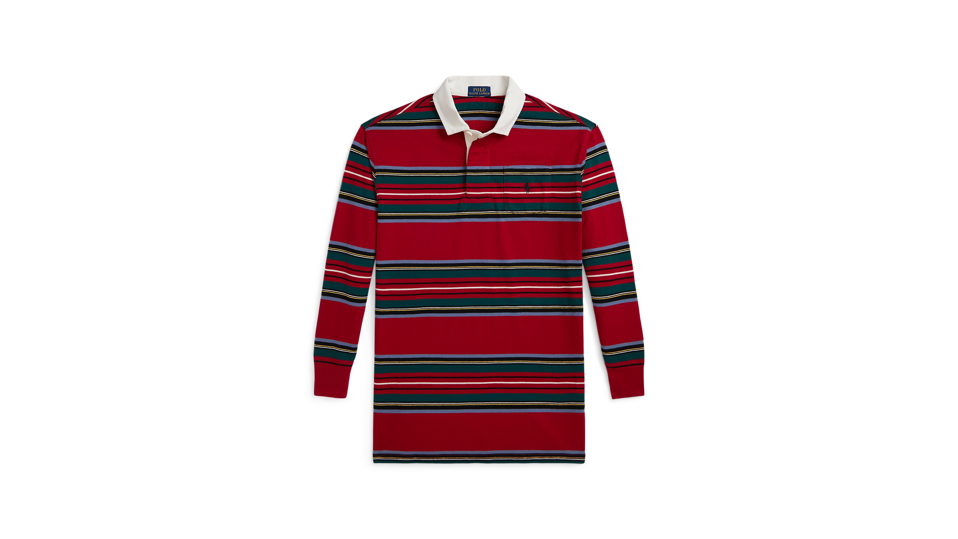 Polo Ralph Lauren Girls' 7-16 Long-Sleeve Striped Cotton Rugby Shirt