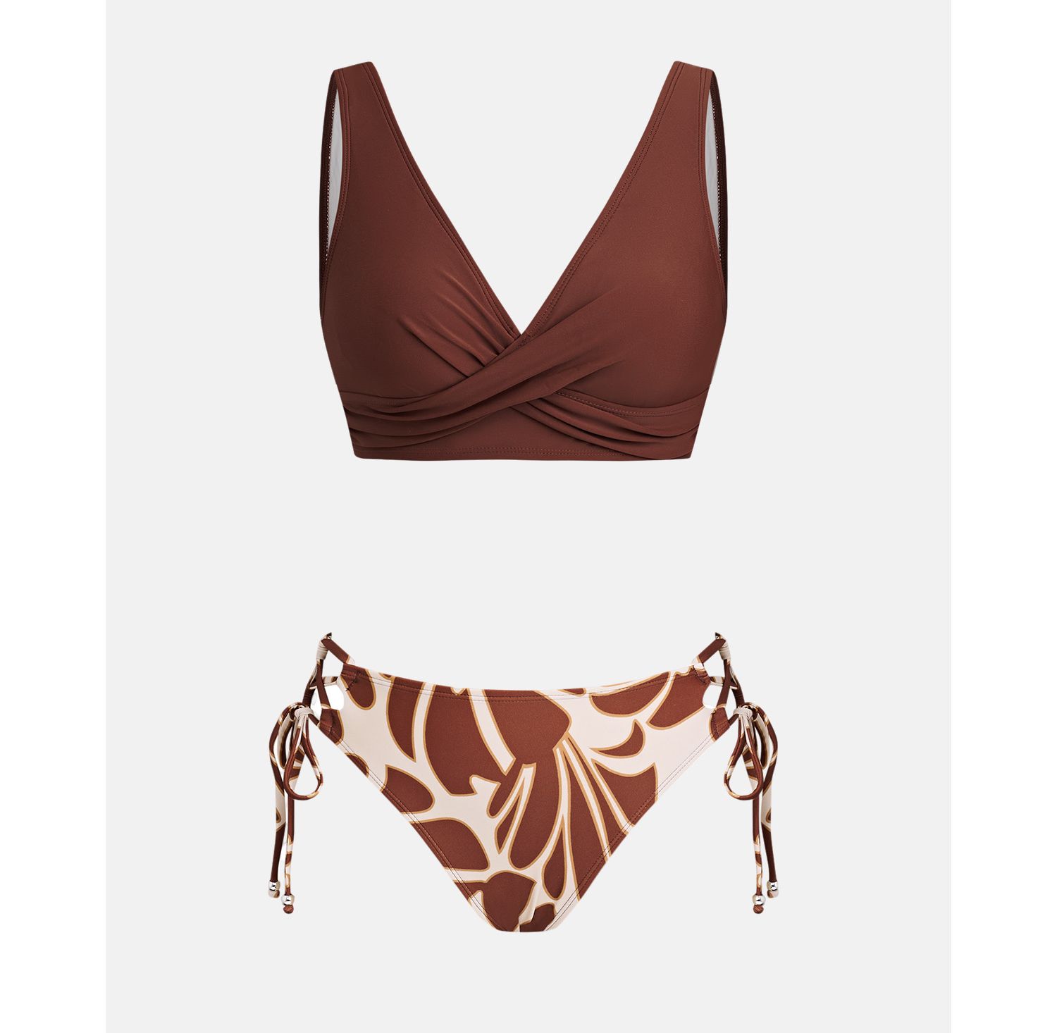 Women's Wide Strap Tie Side Bikini Set