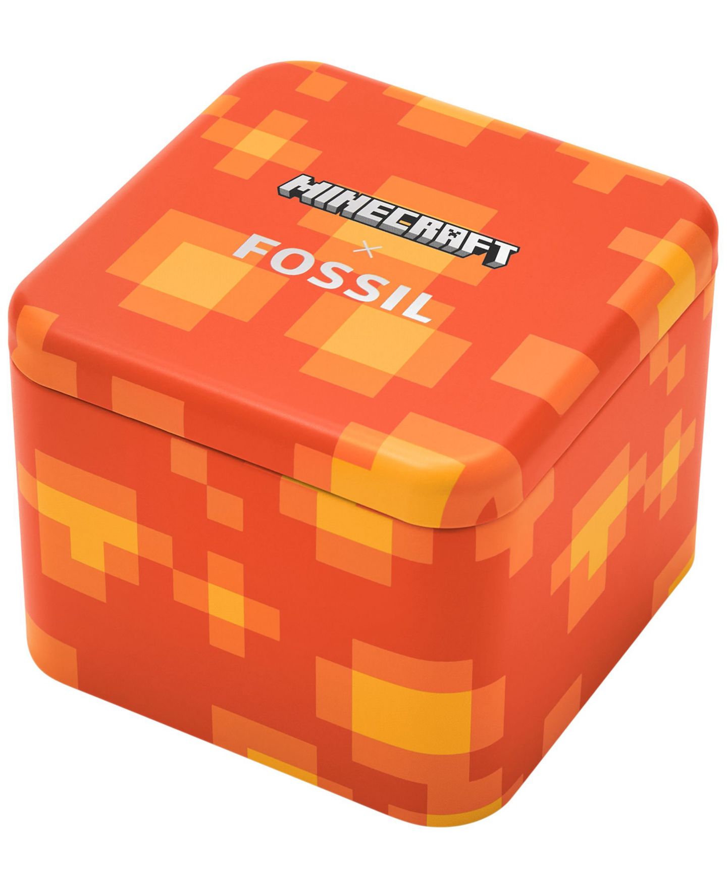 Женские часы Fossil Quartz Minecraft The Nether Chronograph Stainless Steel Watch 44mm — фото 5