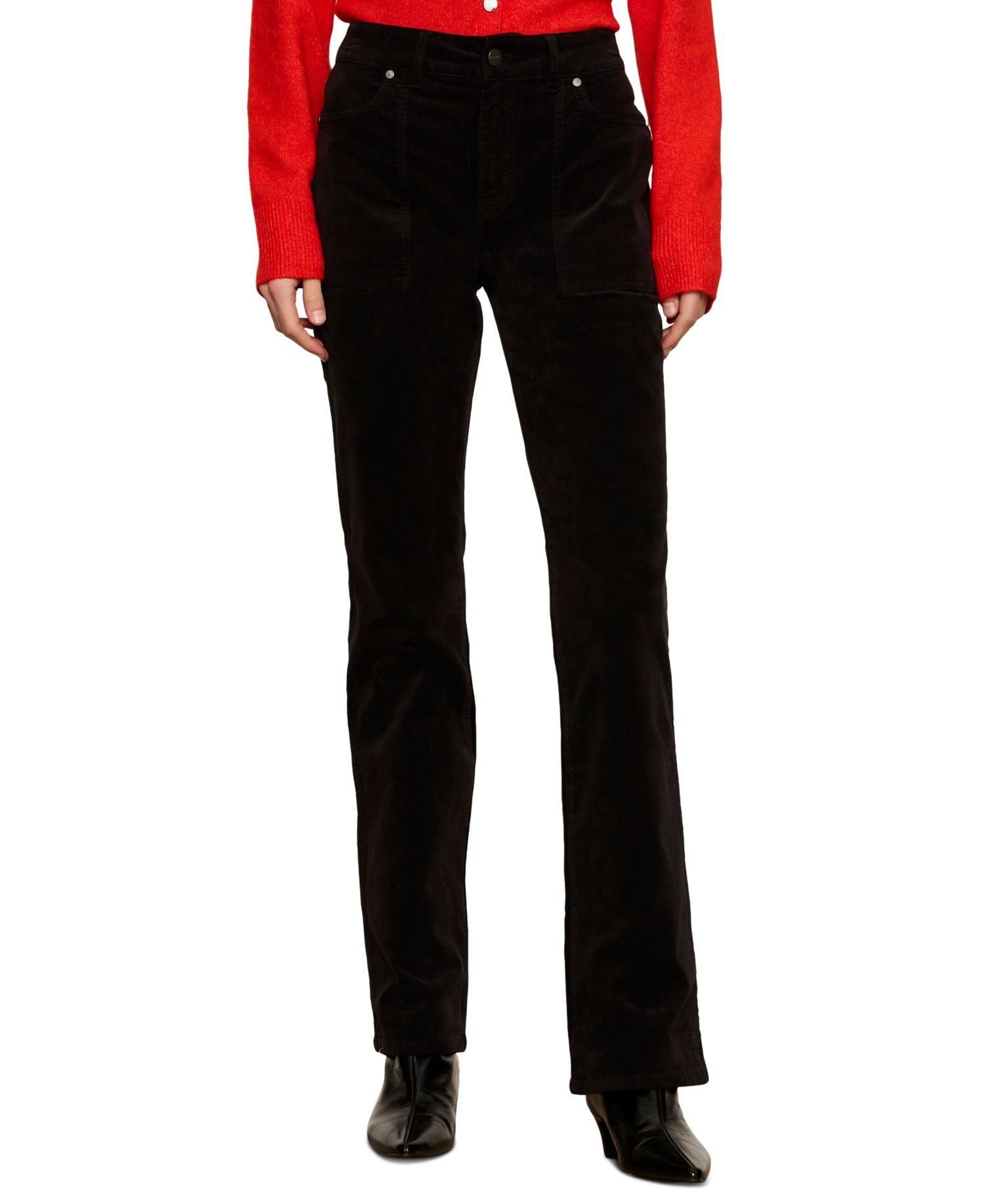 Women's Play Date High-Waisted Velvet Bootcut Pants