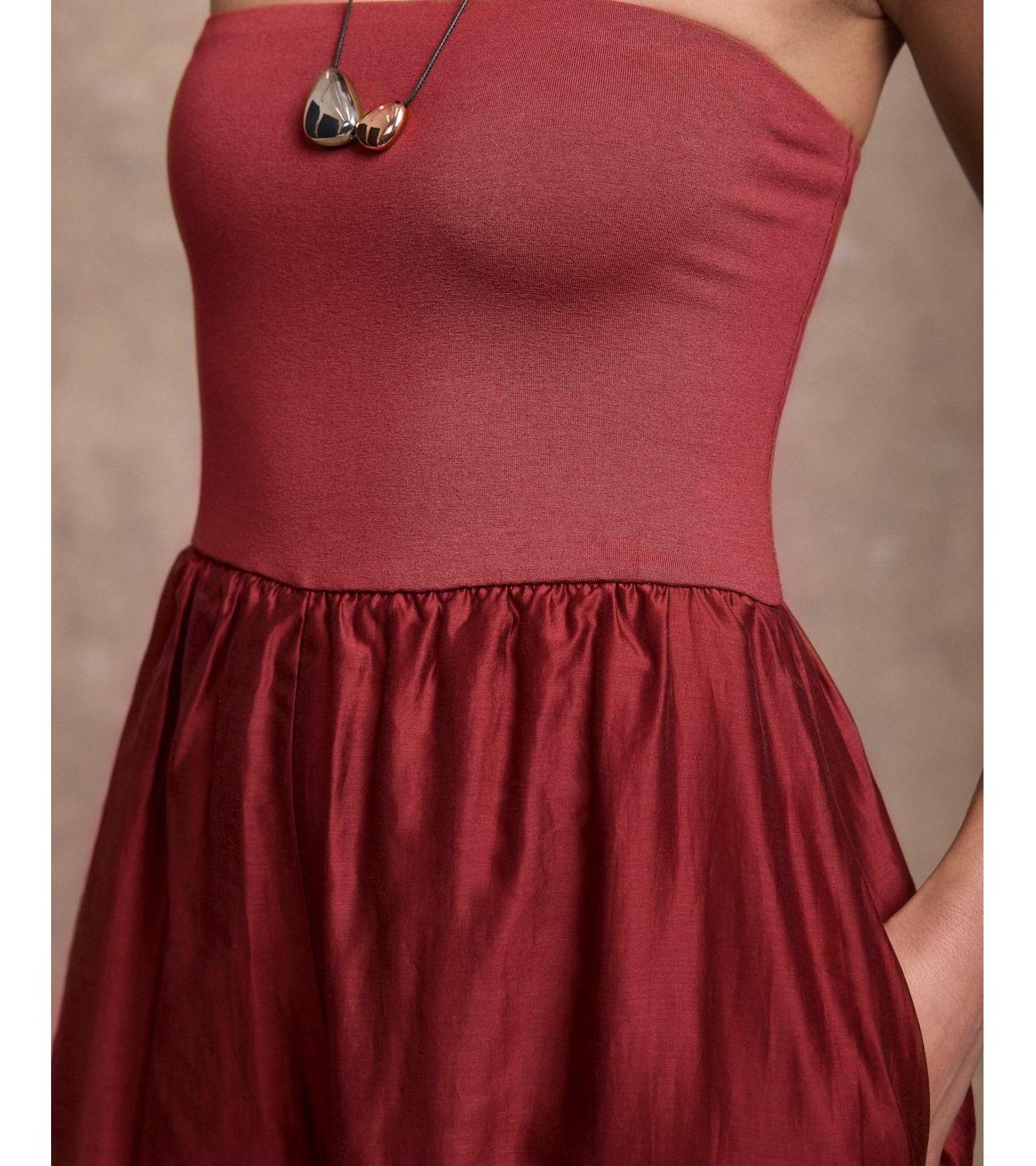 Women's Bandeau Balloon Pull-On Jumpsuit