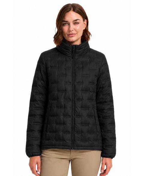 Женская куртка Hawke & Co. Quilted Puffer, цвет: Чёрный