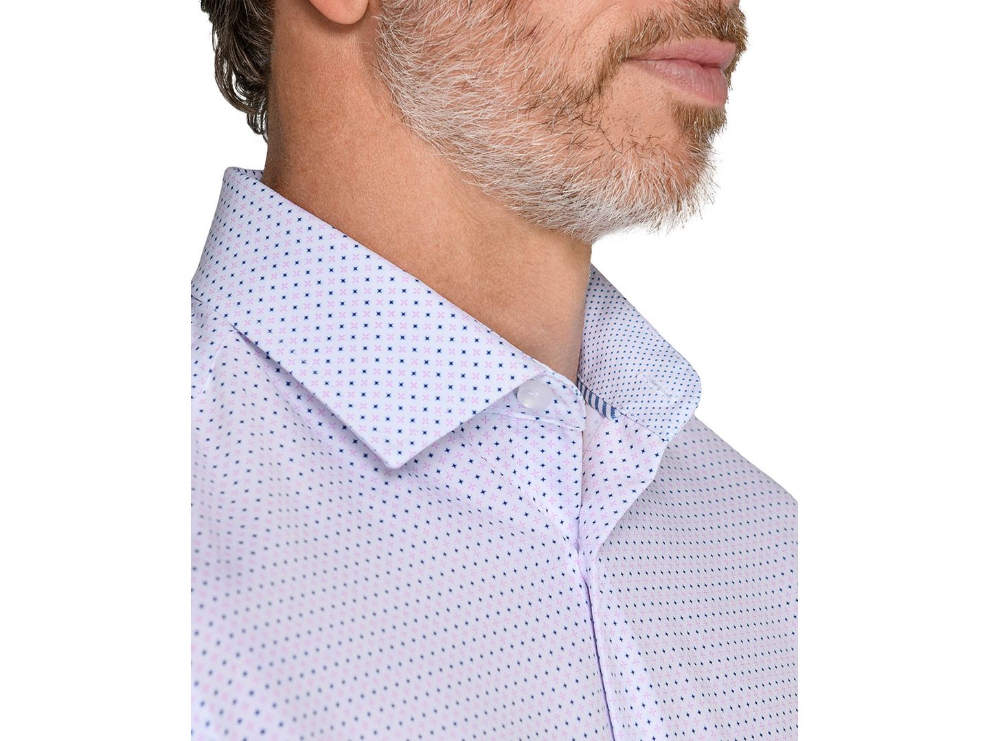 Мужская рубашка ConStruct Slim-Fit Spread-Collar Dress Shirt, цвет: Фиолетовый — фото 3