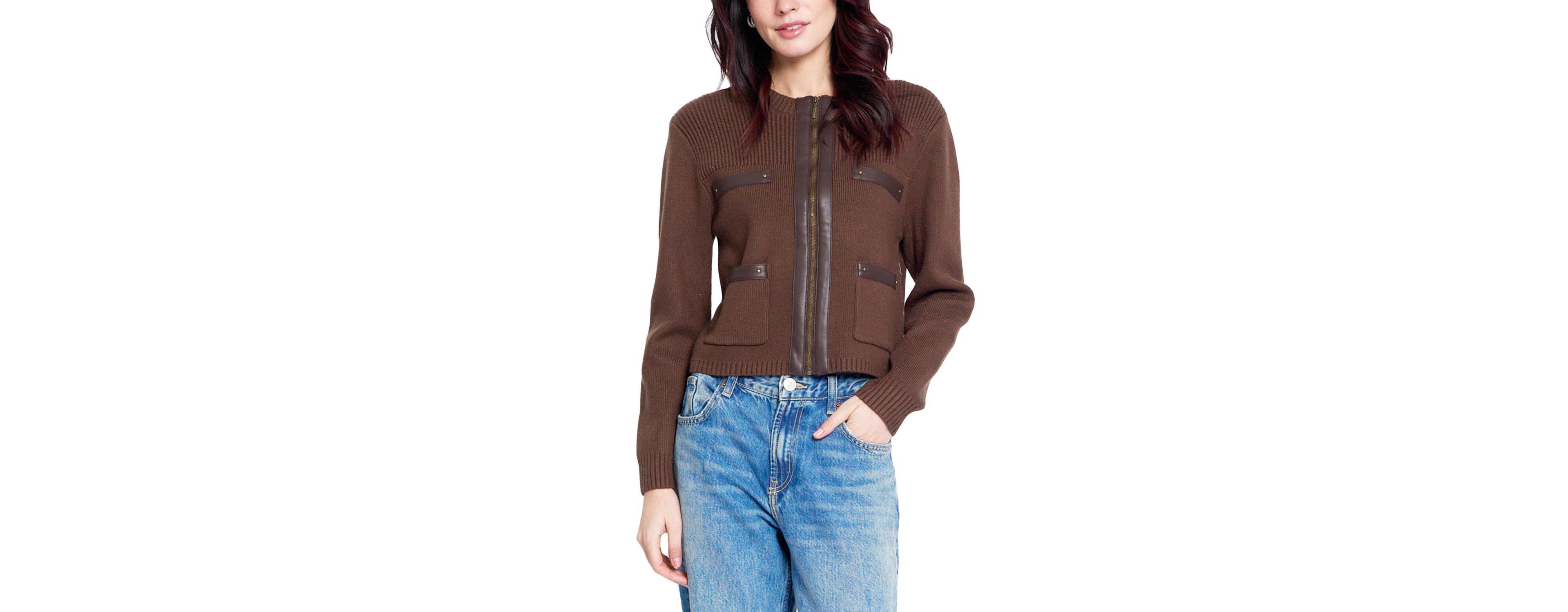 Central Park West Women's Vesper Combo Sweater Jacket