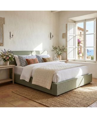 Modern Tufted Queen Upholstered Platform Bed
