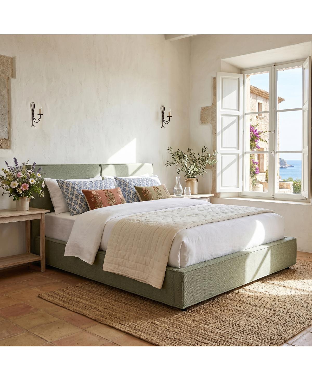 Streamdale Furniture Modern Tufted Queen Upholstered Platform Bed