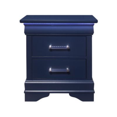 Charlston  2 Drawer Nightstand with LED Lighting Modern Bedside Storage Cabinet