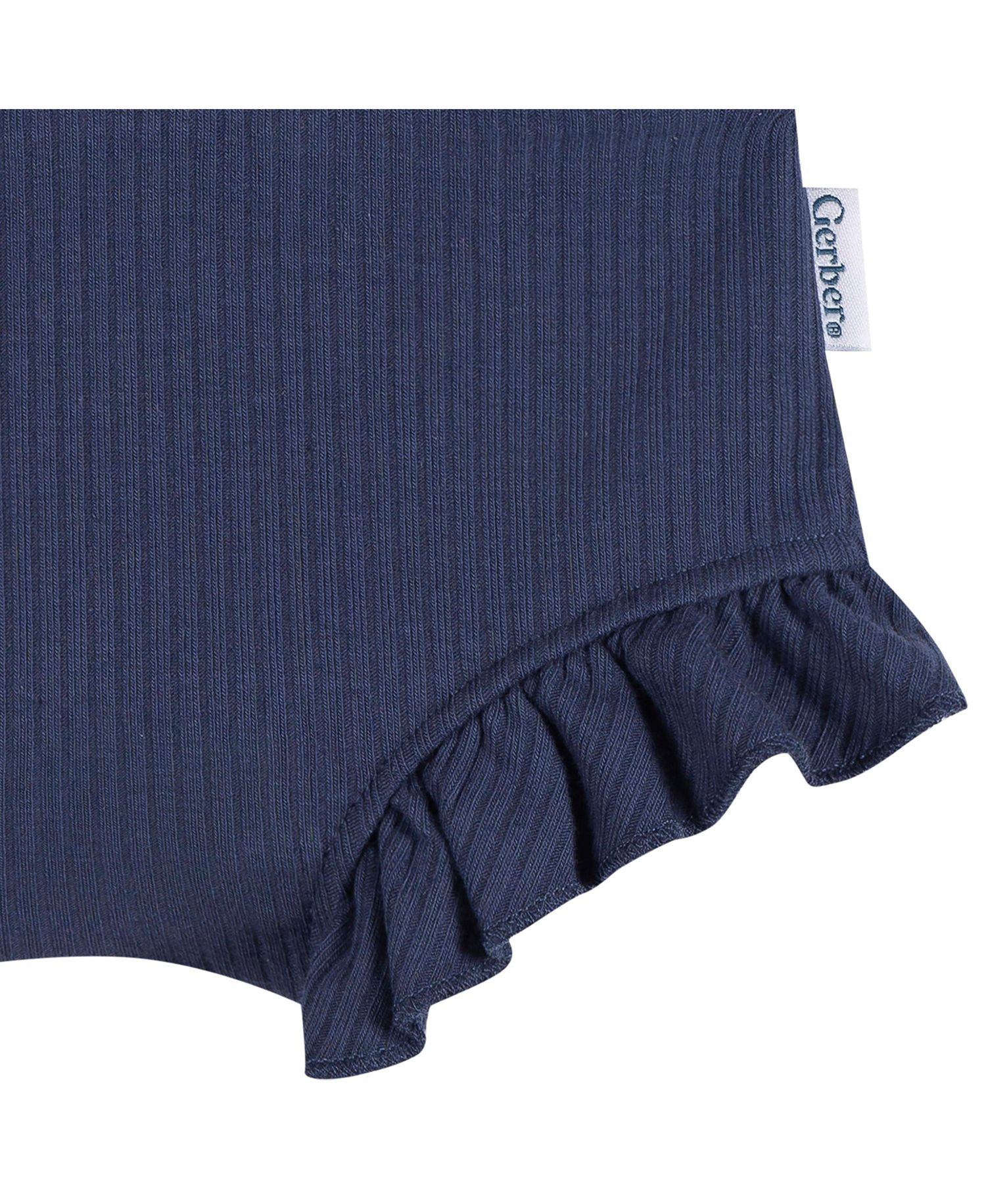 Baby Girls' Bubble Ruffle-Hem Shorts, 3-Piece Set
