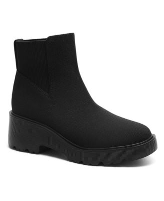 Women's Everly Round-Toe Chunky-Platform Slip-On Boots