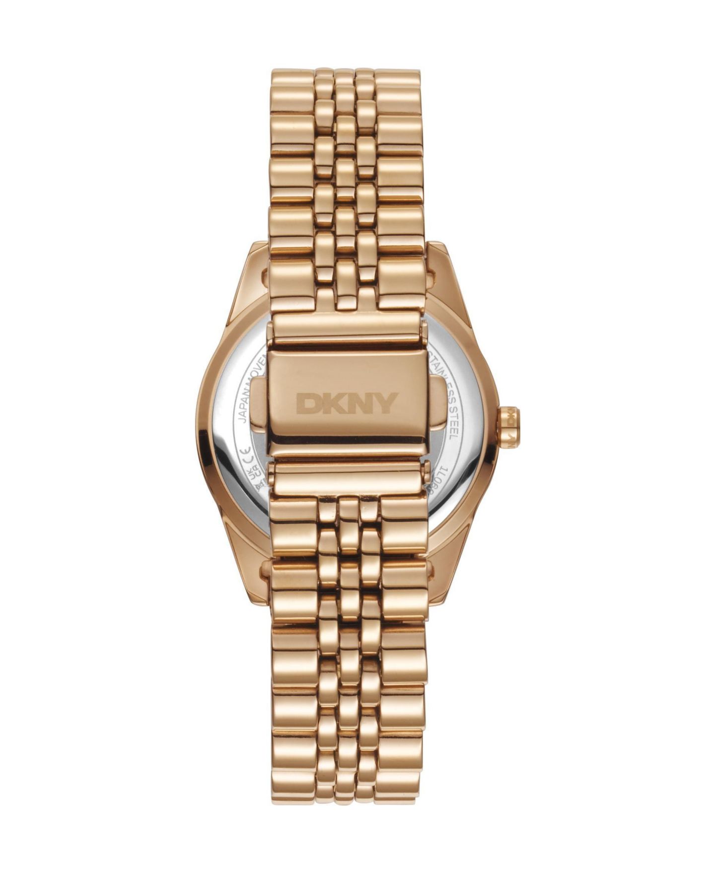Женские часы DKNY Quartz Logo Stainless Steel Bracelet Watch, 32mm, цвет: Розовый — фото 3